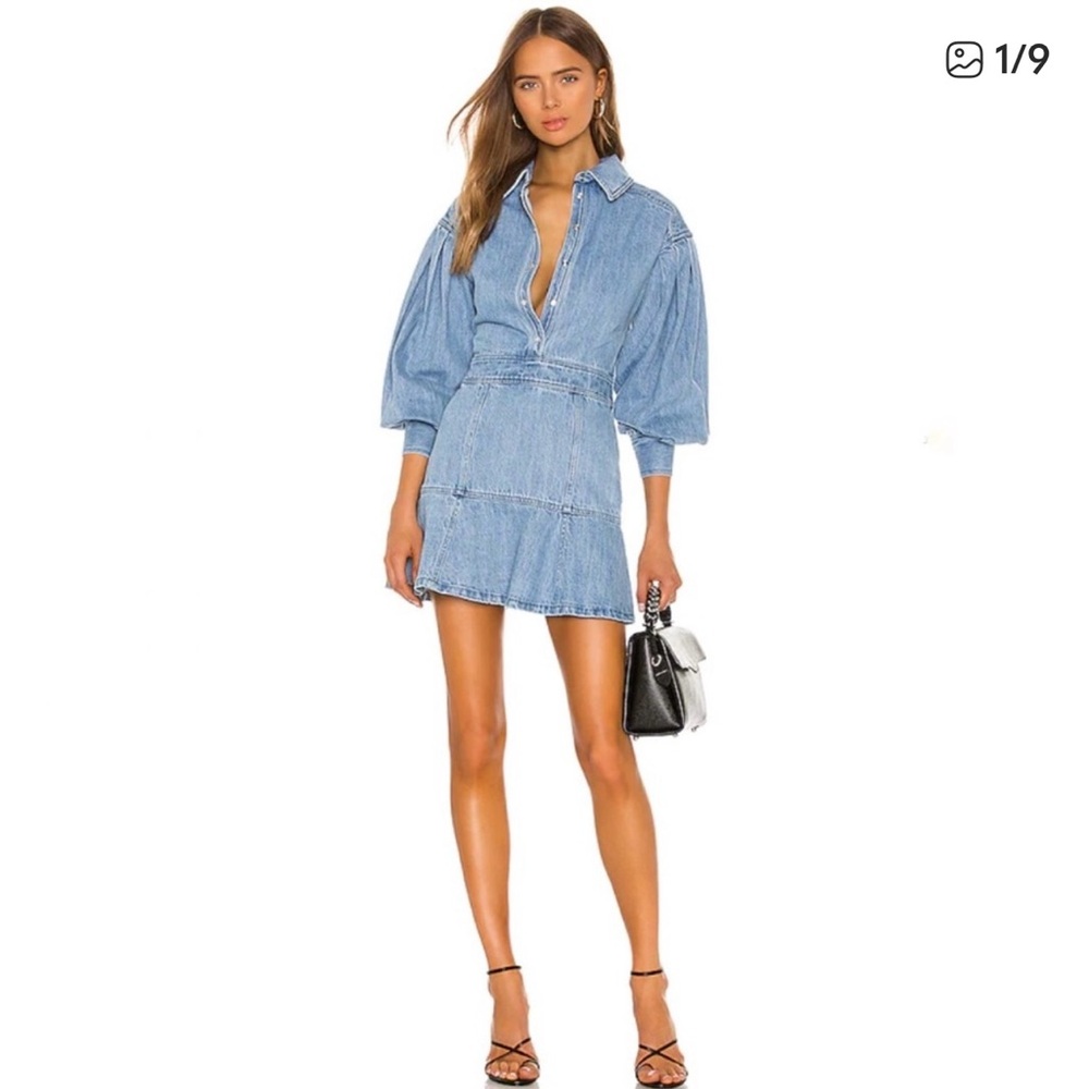 L'Academie Blue Mini Dress